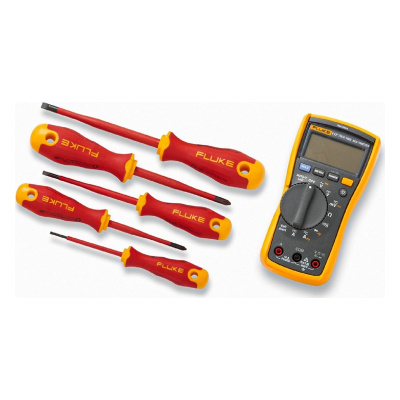 Комплект - мультиметр Fluke 117 с набором отвёрток Fluke IB117M